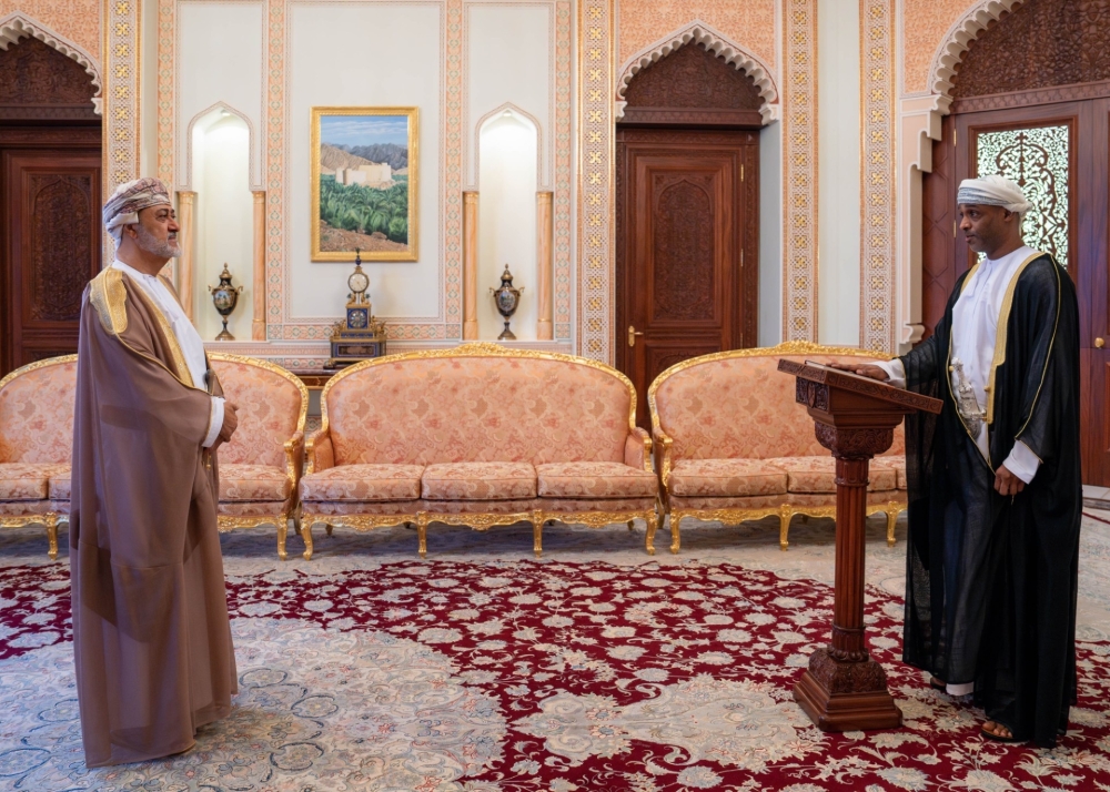 Before HM, ambassadors take the oath of office